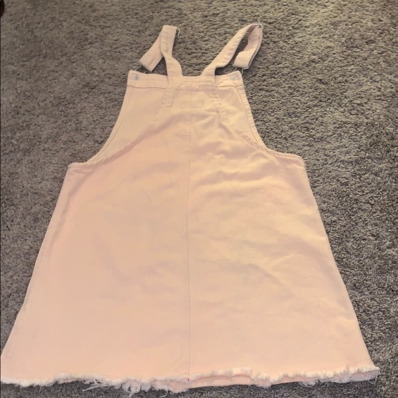 Baby pink overall dress. - Picture 2 of 3